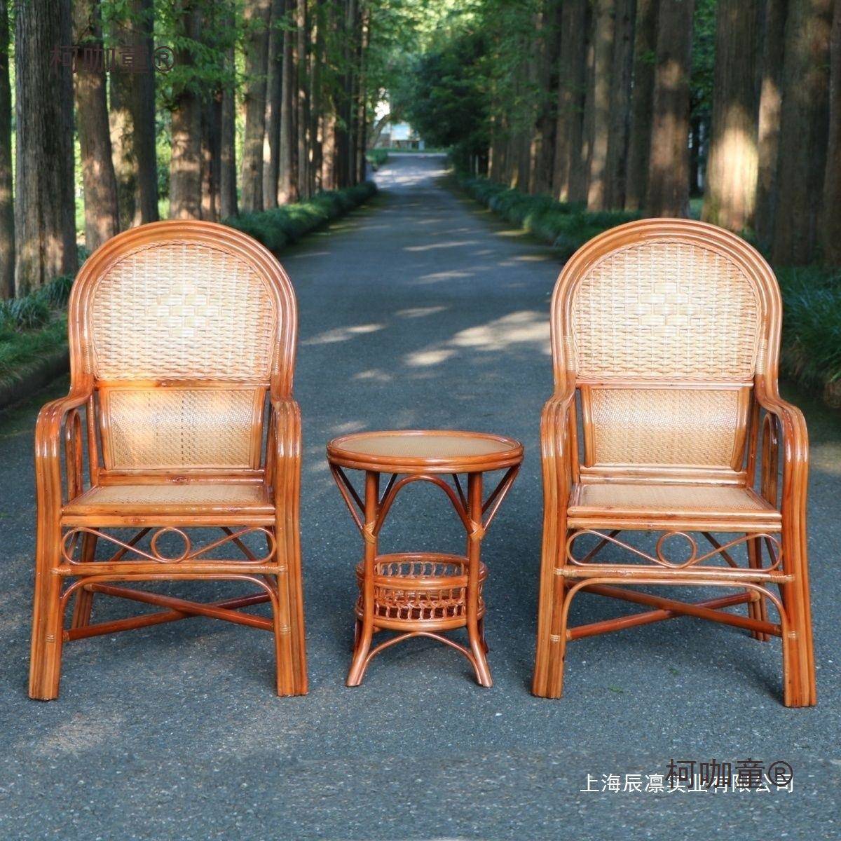 藤椅真藤办公见描述椅编手椅子休闲家中老年用人靠背简约护腰扶单