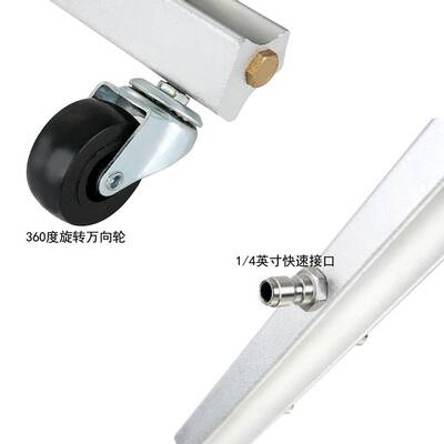 高压洗车机路面清洗器1m7孔家用水扫帚市政环卫高压水扫帚5000psi