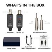 无线卡侬麦克风转6.35 2.4GHz 转接器 Adapter A11 Wireless Mic