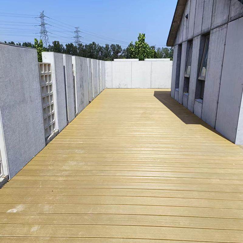 TDQ户外塑地板台室外圆孔木塑地木板庭花园院露台阳实心木塑防腐