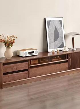 黑胡实木电视桃柜厅简约中物古风客家用DSG-0995小户型收纳储柜原