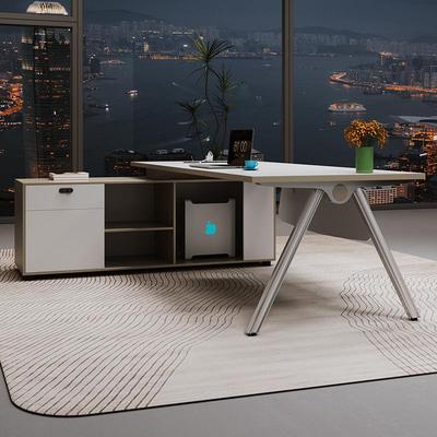 老板桌简约现代桌总裁单人办桌公室家具大班桌子经理AH-9322公椅