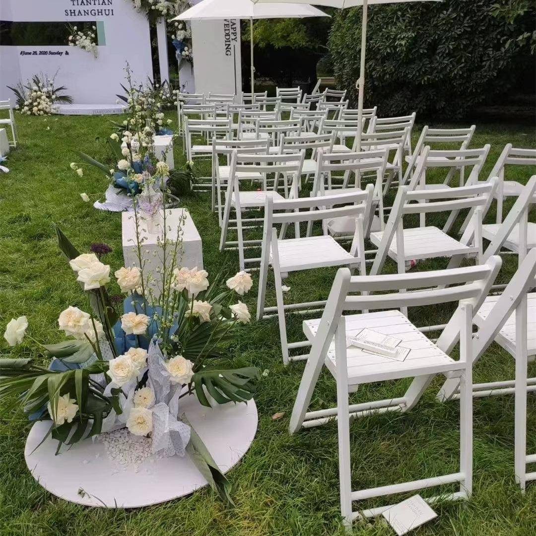 ZDY便携折叠椅子实香柏木餐椅户外婚礼宴椅会椅靠背简约家椅木用