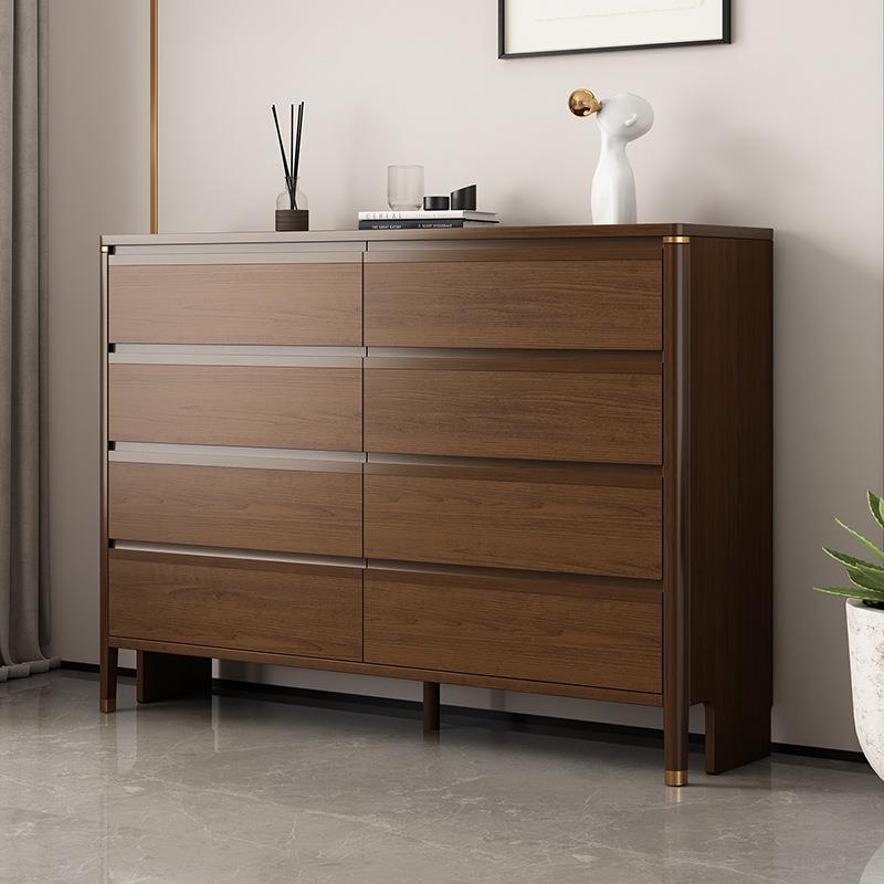 轻奢五斗柜实木储物柜简约现代卧室收纳柜子置物柜家用靠墙抽屉柜