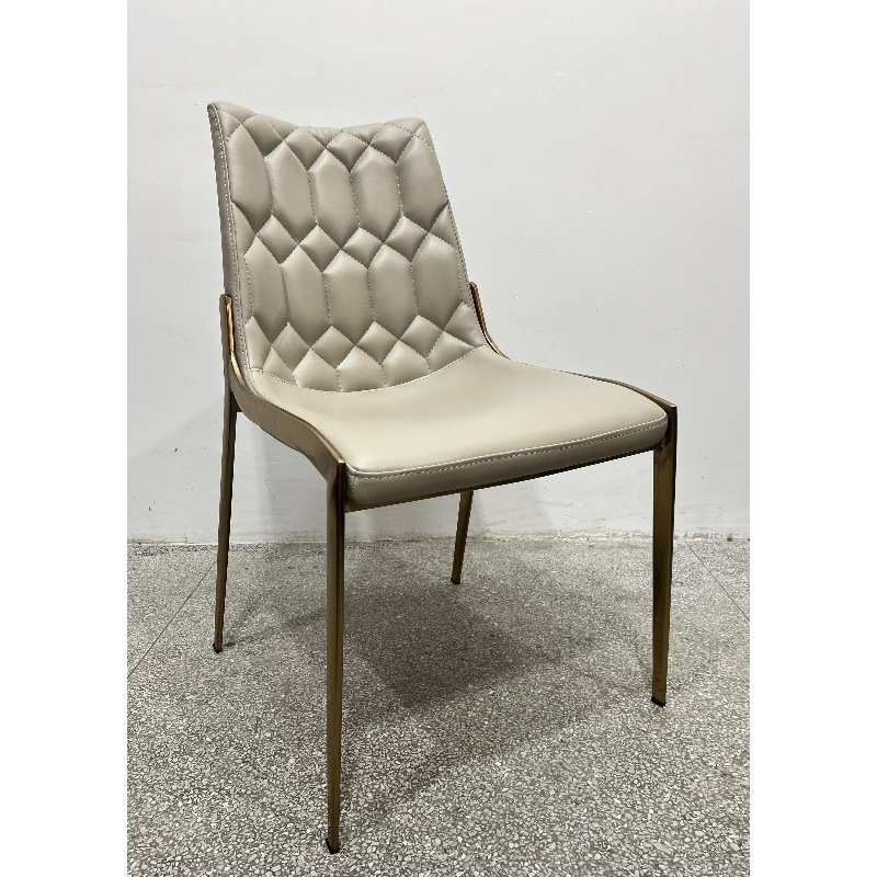 WGX-轻奢1号椅子【简】意式极简轻奢皮质商务洽谈家用餐椅无扶手