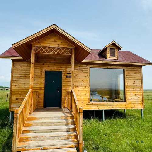 定制室外木屋民宿别墅景区庭院农家乐防腐木移动岗亭网红小房子