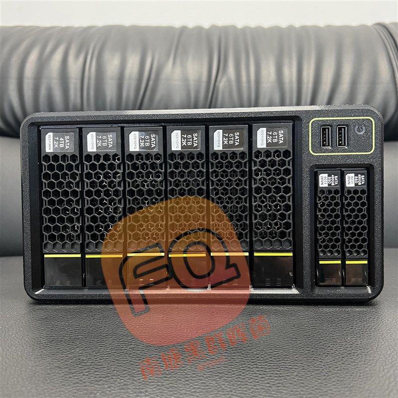 6盘位NAS机箱 黑j群晖机箱 飞牛NAS定制机箱 兼容Mini-ITX主板 小
