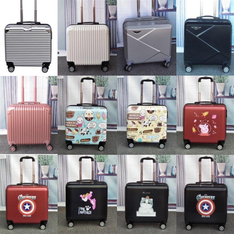 迷你行李箱轻便小j型登机拉杆箱20女密码旅行箱子小号男18寸小清