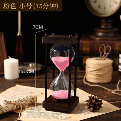 沙漏计时器可调节儿童时间沙漏计时器30分钟60一小时半漏斗防摔流