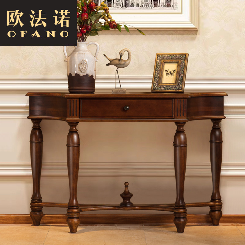 美式边几沙发边柜沙发旁边小桌子角桌沙K发边角几小茶几玄关多用