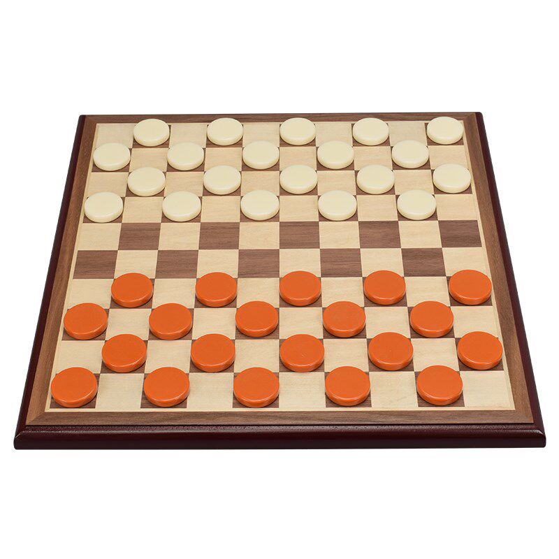 100格国际跳棋套装木质跳棋棋盘儿童小学生成人西洋跳棋