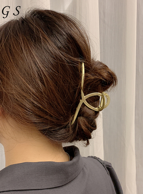 金属发夹后脑勺洗澡抓夹顶夹简z约头发夹子女气质盘发马尾发卡发