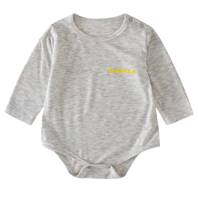 婴儿连身衣宝宝护肚哈衣春t秋季长袖内搭衣男女宝宝三角哈衣包屁