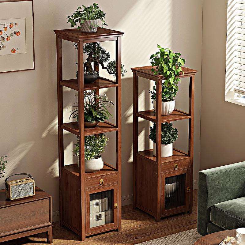 花架子客厅落地式多功能置物架非实木多层花盆托架2024新款植物架