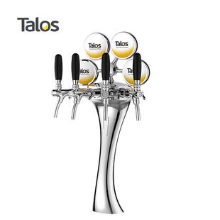 Talos塔罗斯精酿啤酒扎啤机酒吧桶啤酒柱雅士酒塔4孔带灯1037403