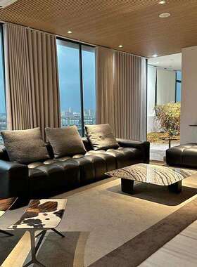 SABA像素沙发组合意式极简沙发转角大直排客厅现代简约4米3米沙发