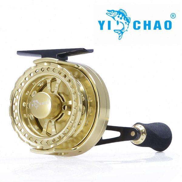 益超筏钓轮FFD60-X微铅轮筏轮无泄力 左右通用前打轮冰钓轮全金属