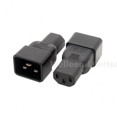 微联 IEC C13 转 C20 转换插头, C20 转 C13 PDU PSU 电源转换头