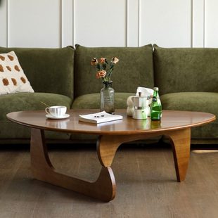 中古风实木野口勇茶几日式客厅家用小户型异形矮桌子简约现代边几