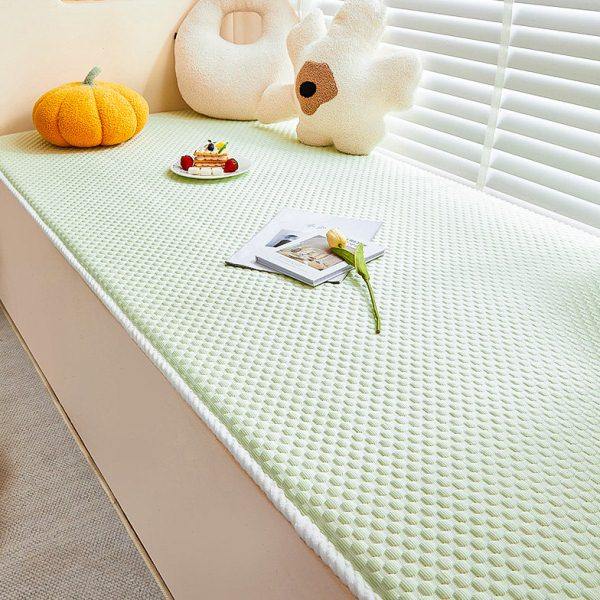 夏季冰豆豆飘窗垫窗台垫轻奢高级感2025新款凉席卧室阳台垫子定制,居家布艺,飘窗垫,淘宝优惠券,粉丝福利购,淘宝优惠卷
