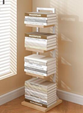 隐形书架落地靠墙书客厅置架简易网红柜墙角生SGA小型书本收学纳