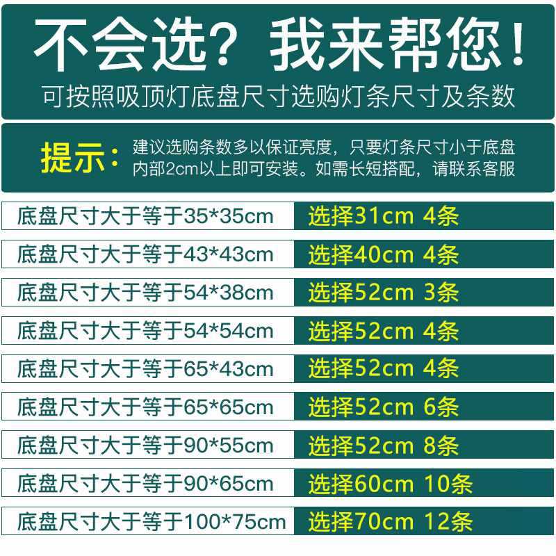 ?led灯芯改造灯板吸顶灯三色变光透镜灯带灯条灯泡长条贴片光源