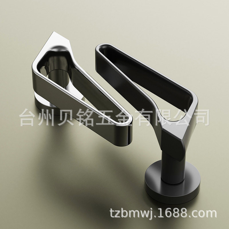 现代简约风卧室门锁家用实木门室内静音房门锁通用型分体锁门把手