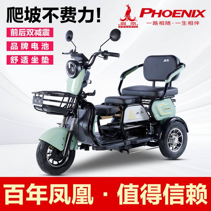 电动三轮车老年代步车家用接送孩子老人女士出行小型高配炫酷电车