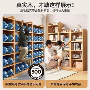 纯实木书架落置地物一架体靠墙角柜柜储物儿见详情童学生家用书柜收纳柜