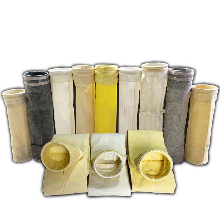 褶皱除尘布袋覆膜骨架除尘器用异形玄武岩防尘防静电水泥滤袋