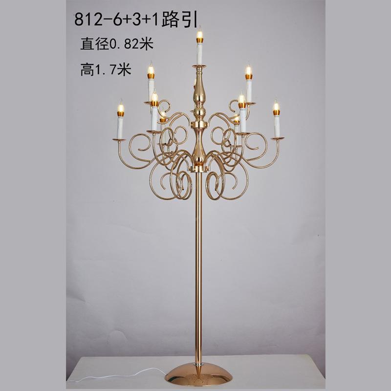新VBK款婚庆具道具路引灯庆灯道铁艺欧式礼舞台布婚置婚装饰发光