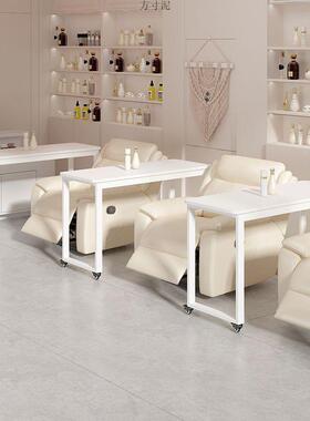 加移动美甲厚单层日式功沙发桌带约轮子OTQ现代简多能网红美甲店