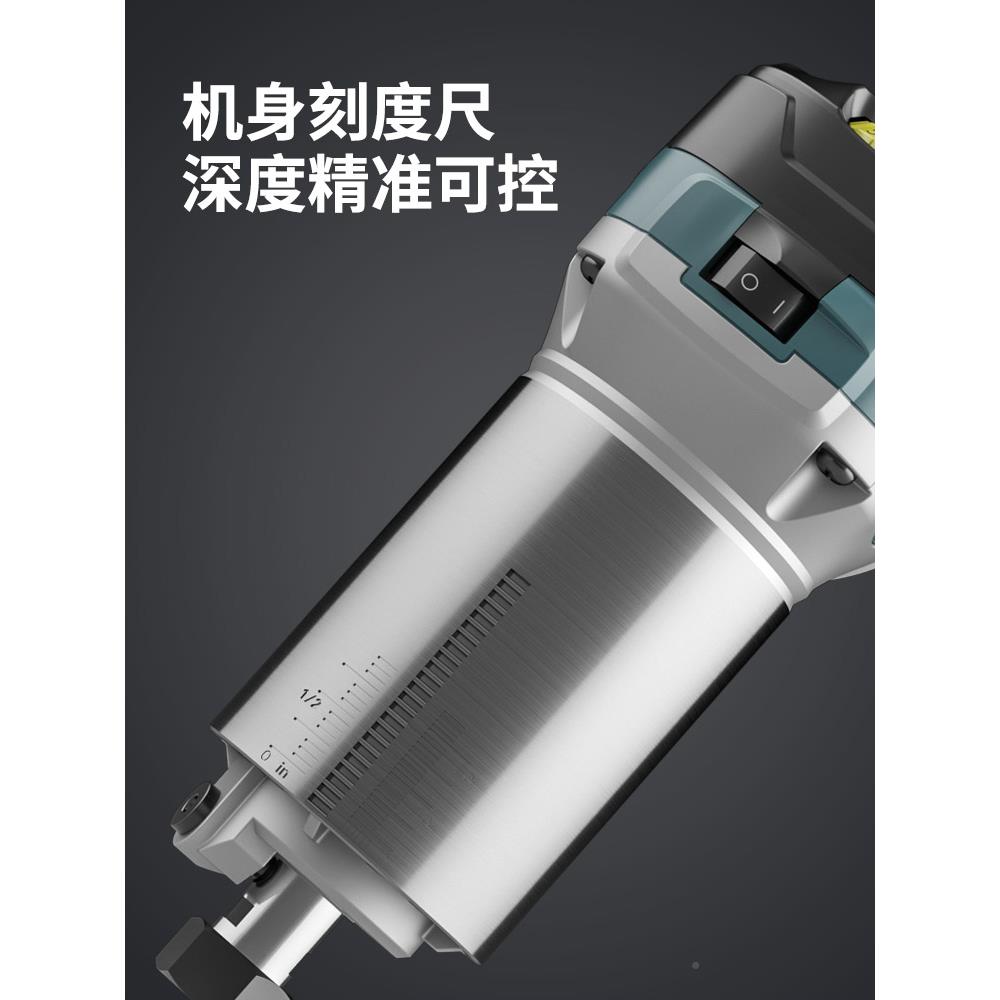 木122修机开多槽木板边开孔装修工具功能合工一雕刻机电木铣锣机