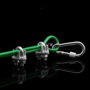 现货4绿pvc皮包塑钢丝绳葡萄架遮阳网晾衣大牵引软拉绳线棚涂塑绳