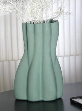 创意大口瓶径花器简约欧式艺干花峰恋花房术摆件TNW样板售楼处装