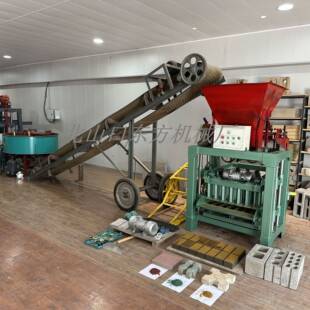 全自动制砖机生产线小型手动空心水泥打砖机混凝土柴油制砖机械