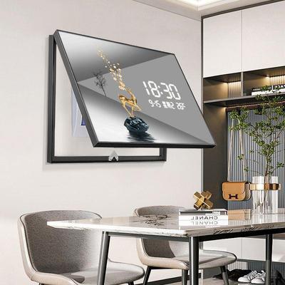 孔现代轻奢数电显时钟表箱装画免打钟表电饰闸箱遮SEJ挡开关盒餐