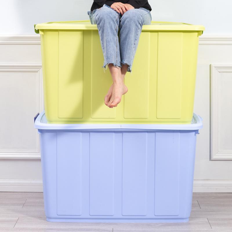 3储50L特大收纳箱家用EOY服被子收纳柜子塑料物箱加衣厚收纳号箱