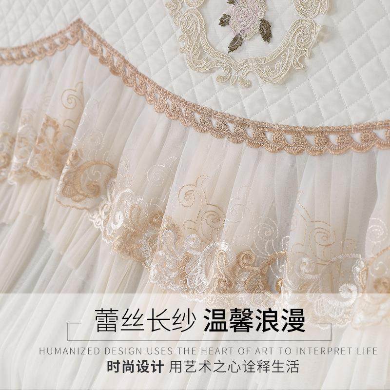 新款琴罩典中雅大气奢蕾钢丝欧式轻全罩布艺开档套防尘F955H68M罩