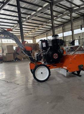 新功型四驱柴油耕地机小手扶式农旋耕机多能型CLW松土除草碎草用