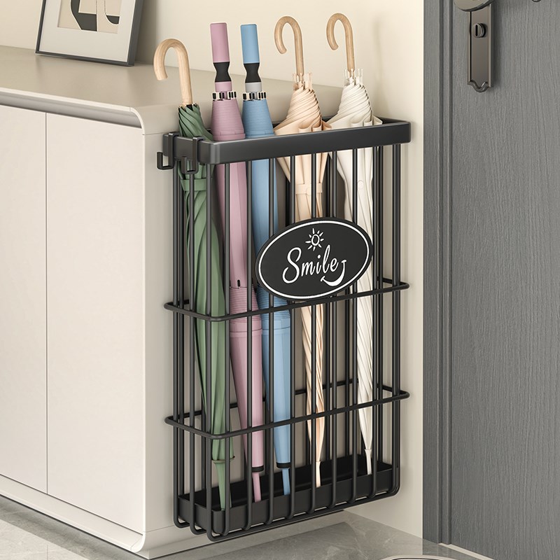 雨伞收纳架家用门口放伞置物架门吸雨H伞架沥水神器伞桶挂钩存放