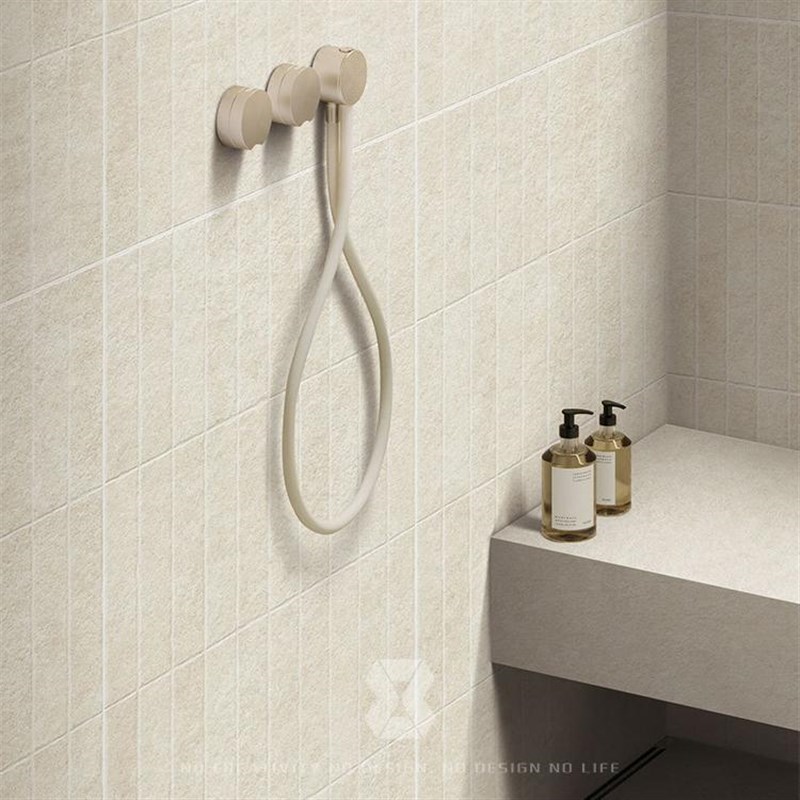 莱姆石微哑质感瓷砖长条手工凹凸面厨房I耐脏卫生间防滑耐磨墙地