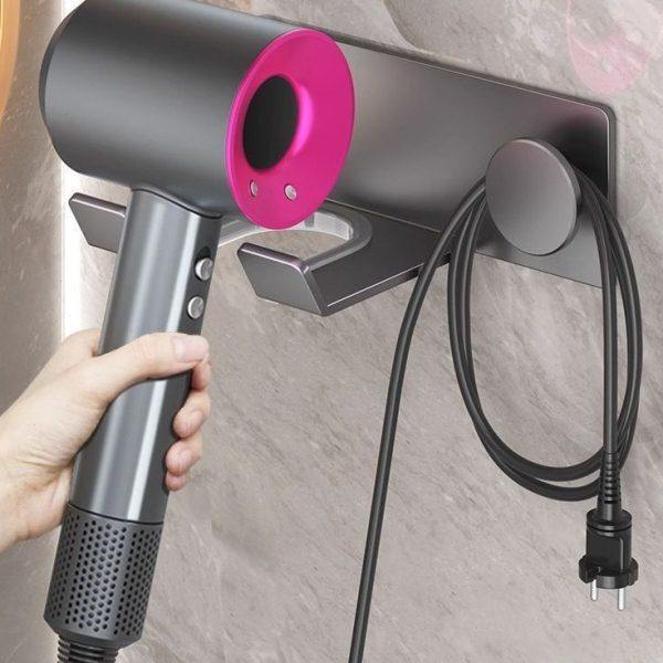 吹风机置物架免打孔卫生间壁挂式电吹风支架浴室风筒收纳架子挂架,家庭/个人清洁工具,吹风机置物架,淘宝优惠券,粉丝福利购,淘宝优惠卷
