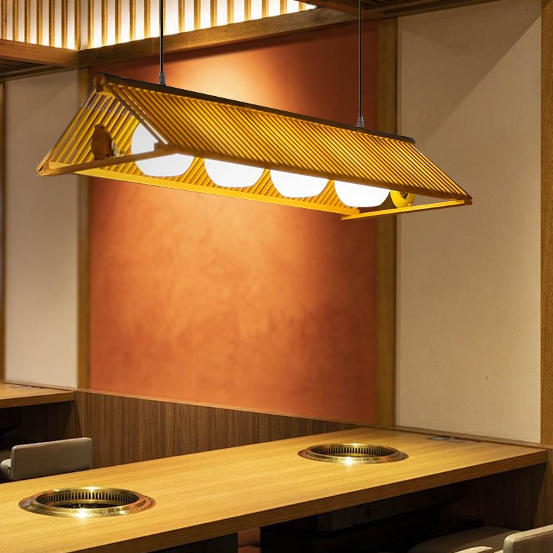 中式复古个性创意吊灯日式榻榻米茶D室民宿东南亚餐厅吧台木艺灯
