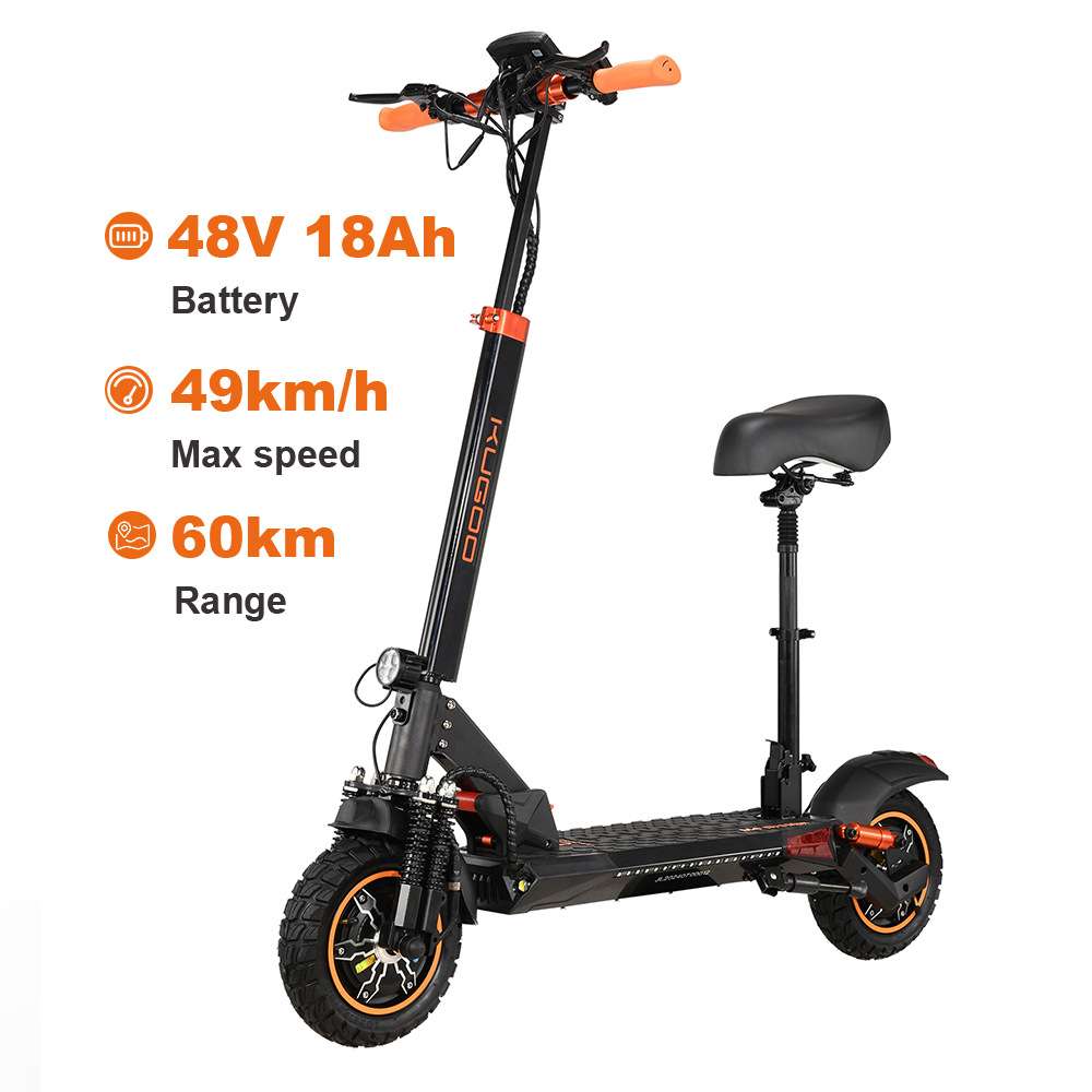 KUGOO M4 PRO MAX 48v电动滑板车成人600瓦电机60公里范围49公里/