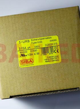 西霸 315A 690V 2028220 DIN80 200KA AC 700V SIBA GmbH GERMANY