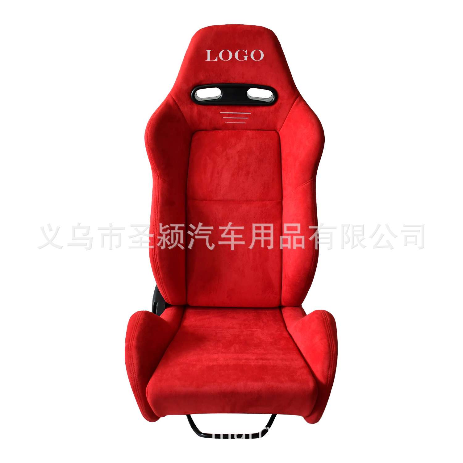玻璃钢双滑轨运动座椅 汽车改装竞技款 皮革绒皮混搭 外贸出口