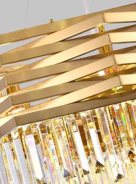 现代轻327奢客大厅灯具简约气高档餐厅灯2025年饰新款个性玻璃后