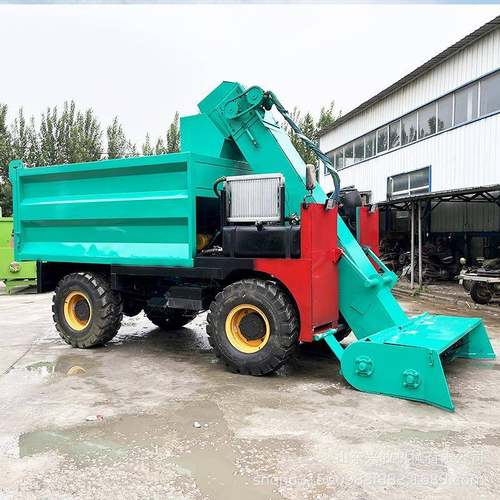 2立方牛型柴油三轮小清车牧场屎粪便铲屎机大型四轮MQN四驱除粪屎