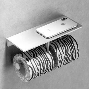 镍拉丝全铜轻生奢加厚纸巾架酒店888卫间卷家纸架用简约物置架免